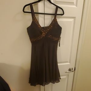Choco Brown Evening Dress